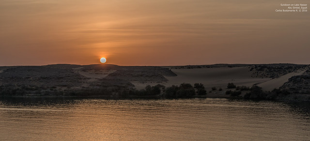 Sundown on Lake Nasser 