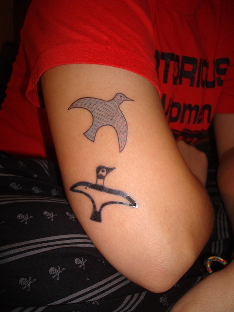 Birds by an Inuit tattoo artist