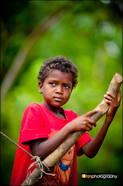 A Batek boy in Kuala Koh 