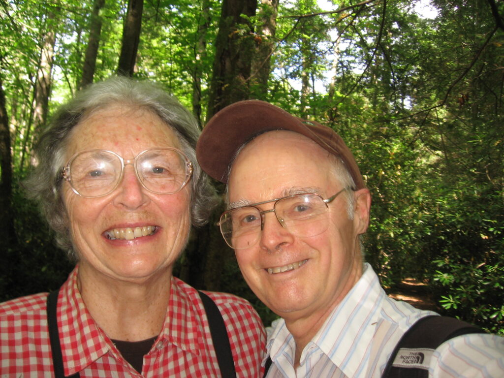 Bruce's only attempt at a selfie, with Marcia in 2014