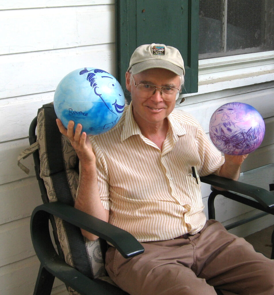 Bruce in 2007 entertaining one of his granddaughters