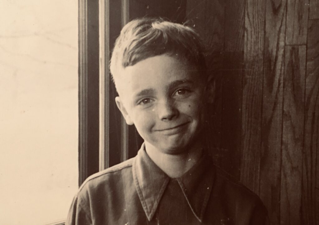 Bruce Bonta as a boy